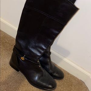 Black Tory Burch Riding Boots